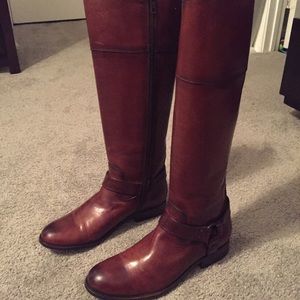 FRYE Leather Harness Boots